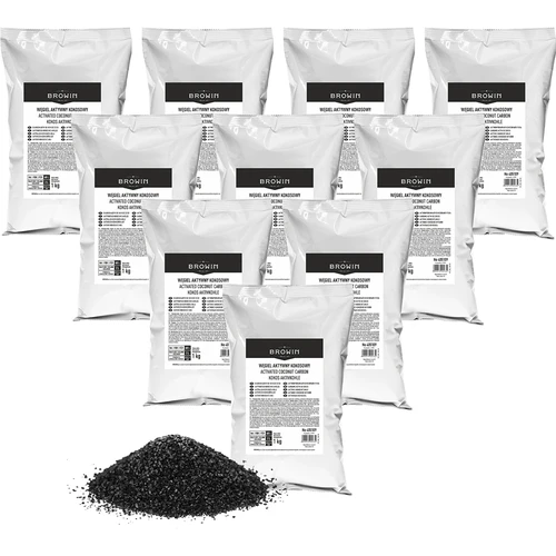 Kokos actieve kool 1 kg x 10 - set