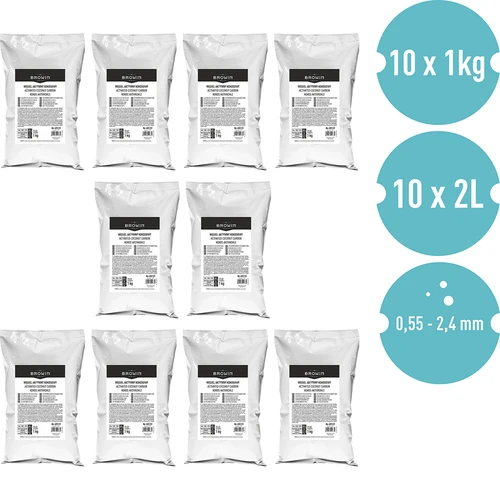 Kokos actieve kool 1 kg x 10 - set - 2