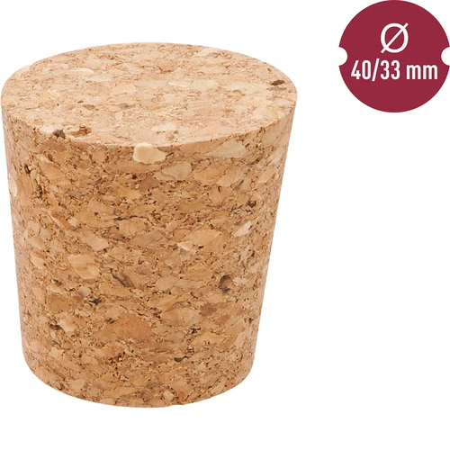 Kurk van kurk 40/33 mm - 2