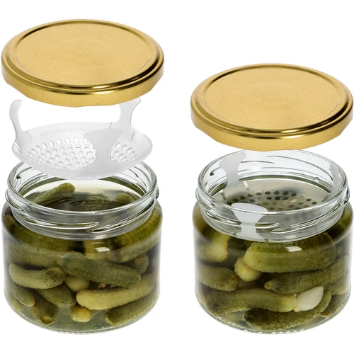 Lage pot 330ml - met gouden deksel fi 82/6, 6 stuks - 6
