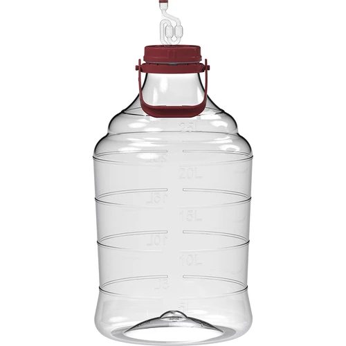 Lichte, onbreekbare wijnballon met handvat, 25 L