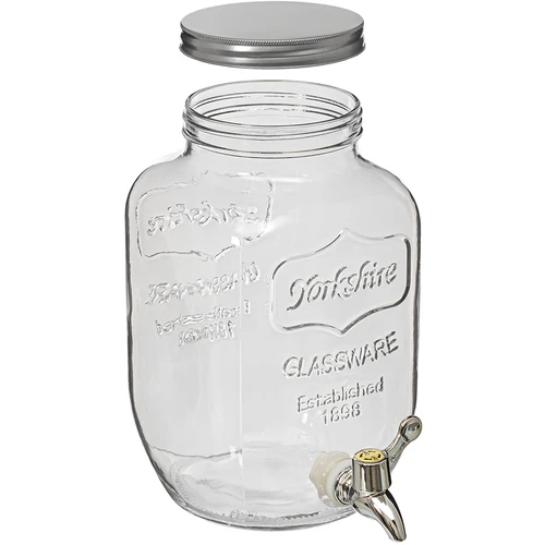 Limonadepot met kraantje - glas, 4 L - 2