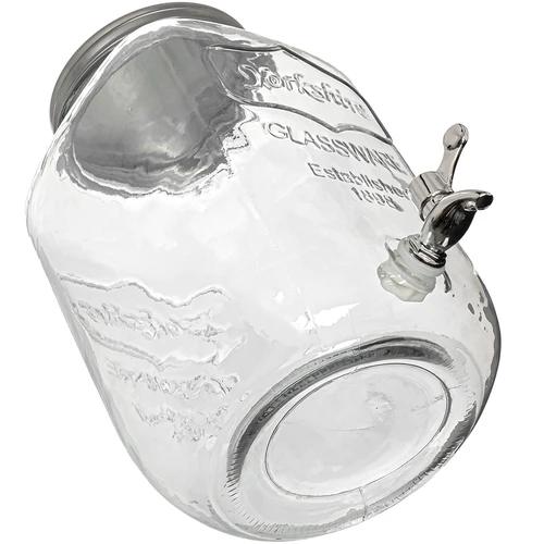 Limonadepot met kraantje - glas, 4 L - 3