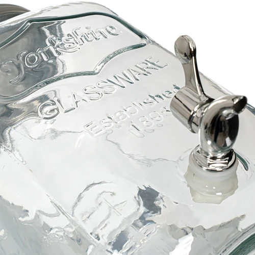 Limonadepot met kraantje - glas, 4 L - 4