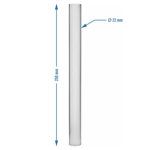 Maatcilinder van kunststof voor metingen met vloeistofmeters, 25 cm - 3