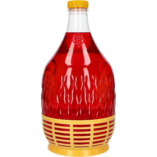 Mandfles Dama 5 l PET, met schroefdop en mandje - 2