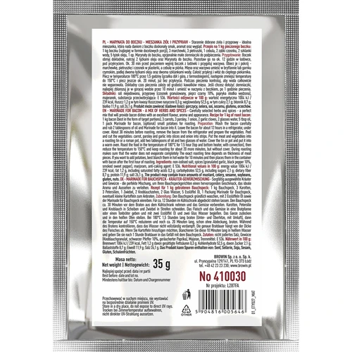 Marinade voor spek - kruiden- en specerijenmix, 35 g - 2