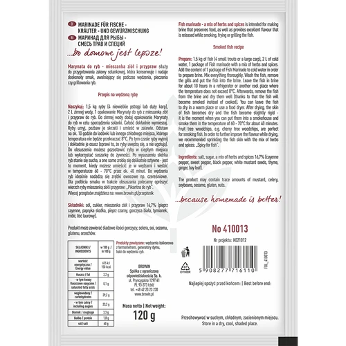 Marinade voor vis - kruiden- en specerijenmix, 120 g - 2