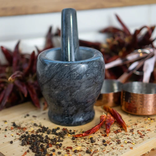 Marmeren keuken vijzel, zwart, ø 10,5 cm - 11