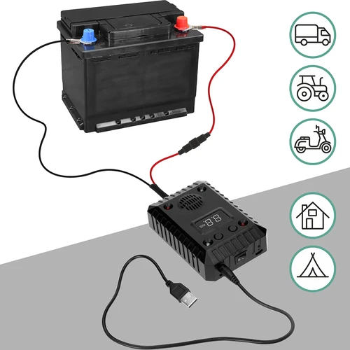 Marter- en knaagdierverjager voor auto's en binnenruimtes (ultrasoon + LED) - 12