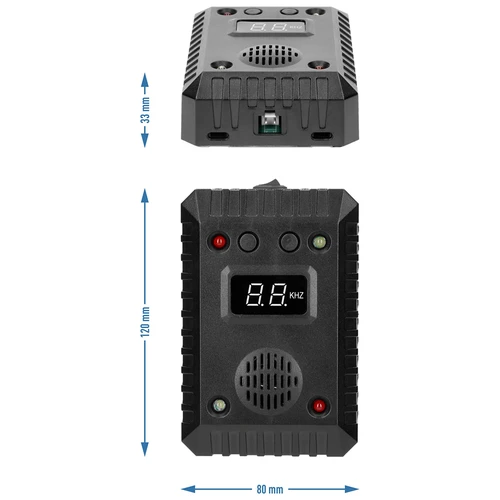 Marter- en knaagdierverjager voor auto's en binnenruimtes (ultrasoon + LED) - 13