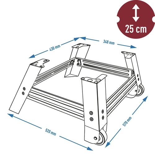 Mobiele Basis voor rookoven dragON 330275 - 6