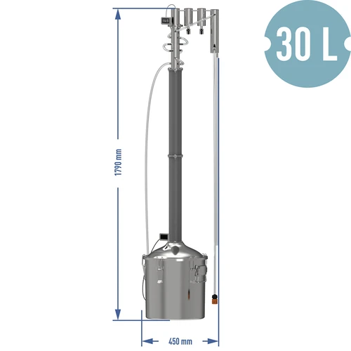 Modulaire elektrische Convex distilleerder 30 L - Perun - 19