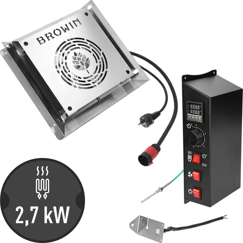 Module set met digitale thermostaat - dragON 2,7 kW, voor tuinrookovens