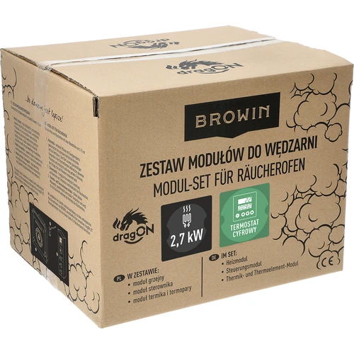 Module set met digitale thermostaat - dragON 2,7 kW, voor tuinrookovens - 11