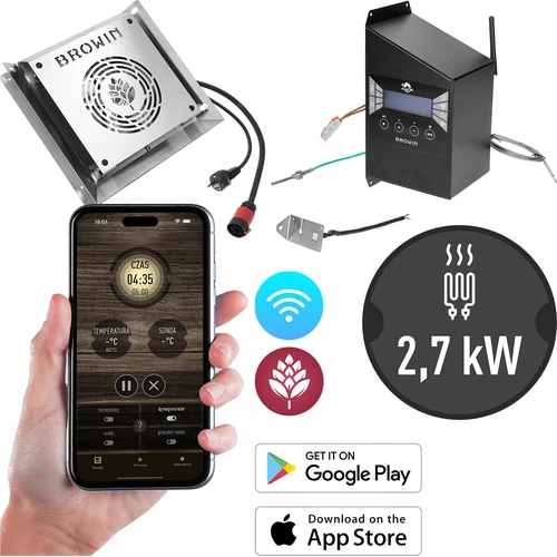 Moduulset met Wi‑Fi-controller – dragON IQ 2,7 kW, voor tuinrookovens