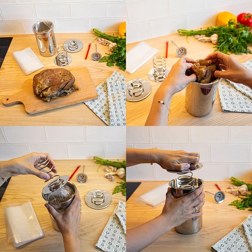 Multifunctionele pan met mandje en hamkoker - 16