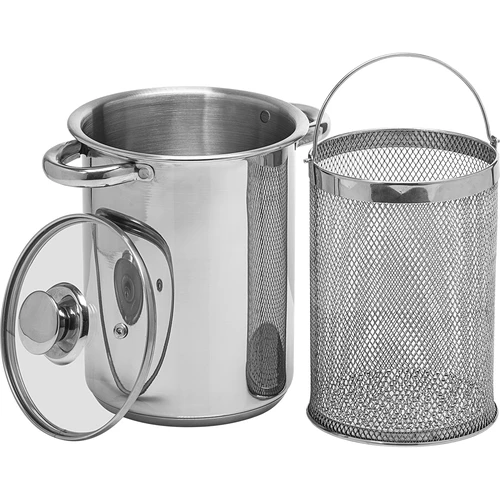 Multifunctionele pot met mand