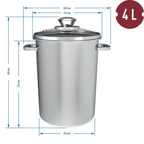 Multifunctionele pot met mand - 5