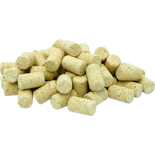 Natuurlijke kurk, cilindrisch d.22x38 20st.-agglomeraat