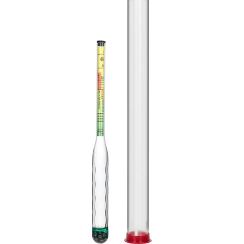 Niet-breekbare zoutmeter met proefbuis, meetbereik: 0-300 g zout/L