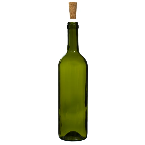 Olijfgroene wijnfles 0,75 L - verpakking van 8 stuks - 4