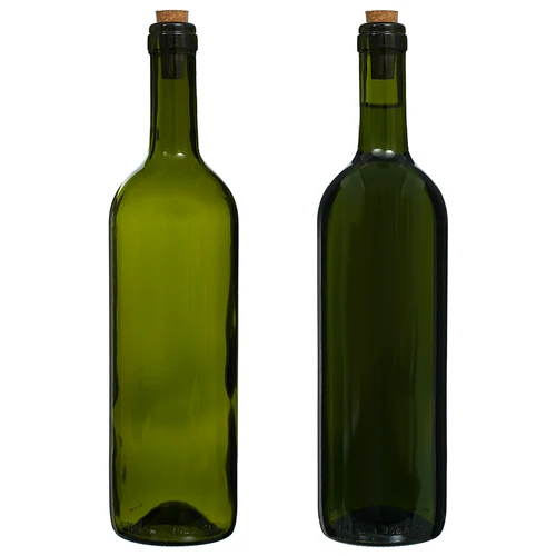 Olijfgroene wijnfles 0,75 L - verpakking van 8 stuks - 5