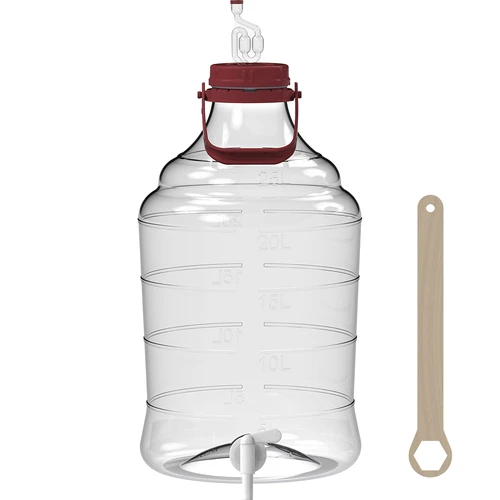 Onbreekbare ballon 25 L met handvat en kraantje