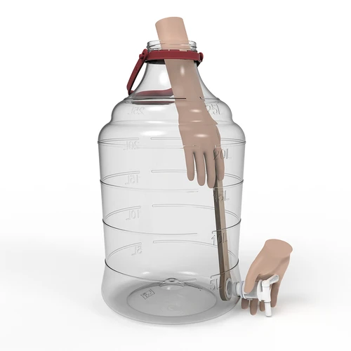 Onbreekbare ballon 25 L met handvat en kraantje - 6