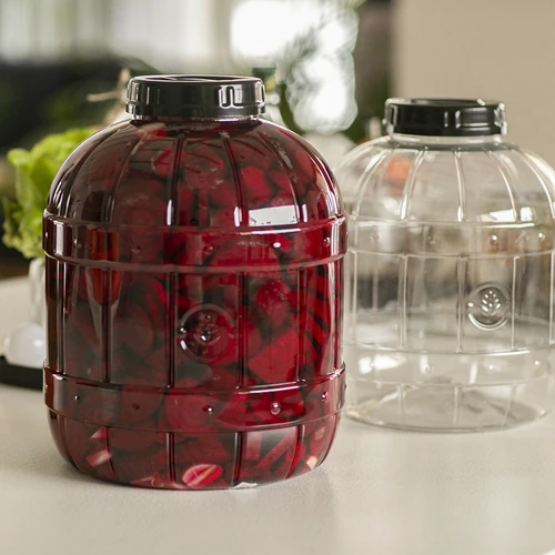 Onbreekbare, multifunctionele pot met zwarte deksel, 10L - 10
