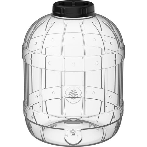 Onbreekbare, multifunctionele pot met zwarte deksel, 15L