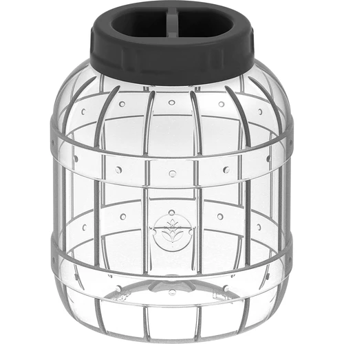Onbreekbare, multifunctionele pot met zwarte deksel, 3L