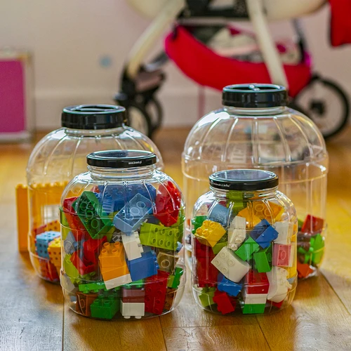 Onbreekbare, multifunctionele pot met zwarte deksel, 5L - 11