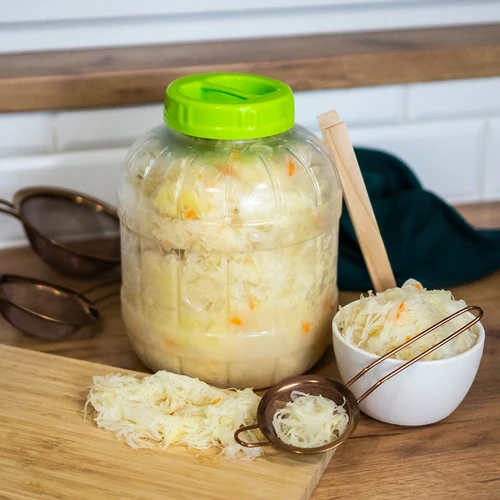 Onbreekbare, multifunctionele pot voor inmaken + tang, 5L - 8