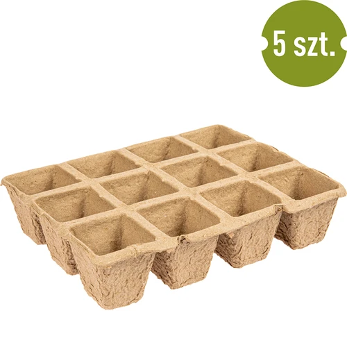 Papieren potten 4,5 x 5 x 4,5, set van 5 stuks. - 3