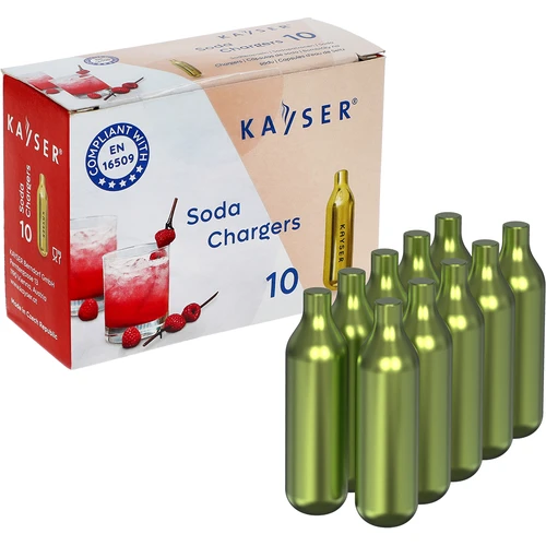 Patronen voor bruiswatermaker SodaJoy, Kayser 10 stuks.