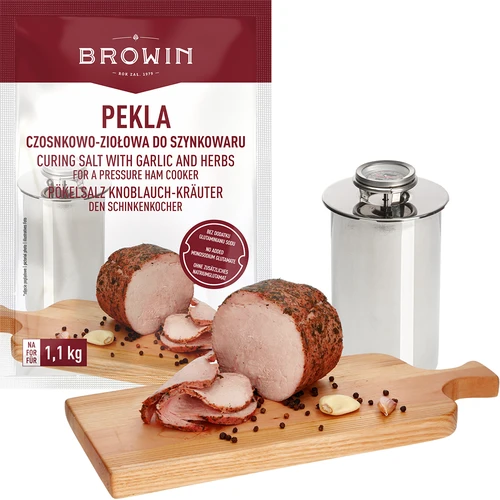 Pekelzout Pekel knoflook-kruiden voor hammenpers, 100 g - 4