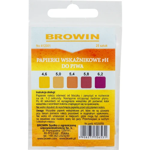 pH-indicatorpapier voor bier - lakmoes