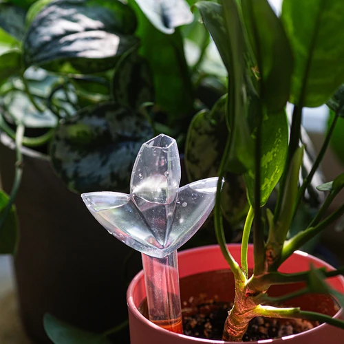 Plantenbesproeier – transparant blad met keramische voet, 120 ml - 10