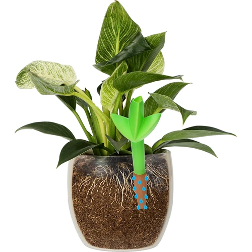 Plantengieter – groen blad met keramische voet, 120 ml - 6