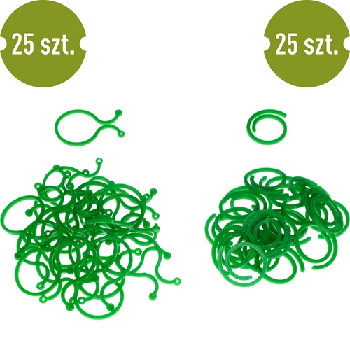 Plastic clips voor het vastmaken van planten, mix 50 stuks. - 2