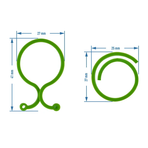 Plastic clips voor het vastmaken van planten, mix 50 stuks. - 5