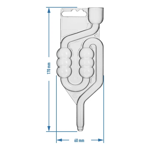 Plastic fermentatiebuis, 6-kamer - 3