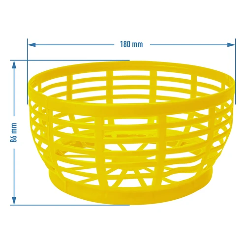 Plastic mand voor Dam 5L, geel - 4