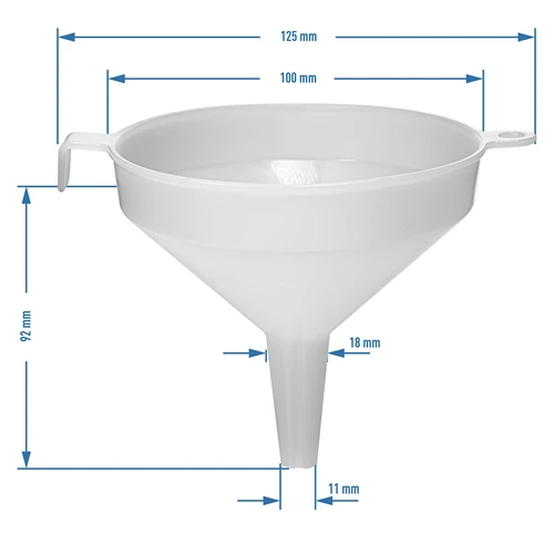 Plastic trechter fi 10 cm - 3
