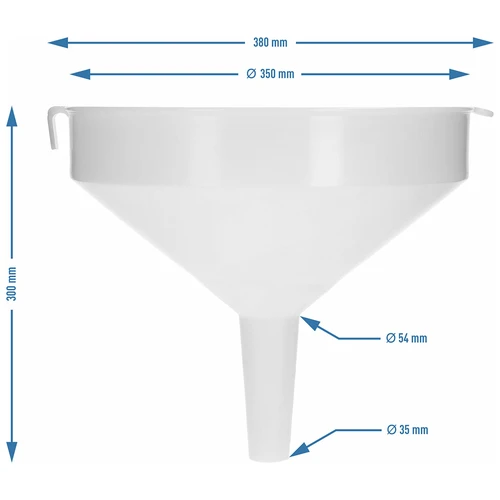 Plastic trechter fi 35 cm - 5
