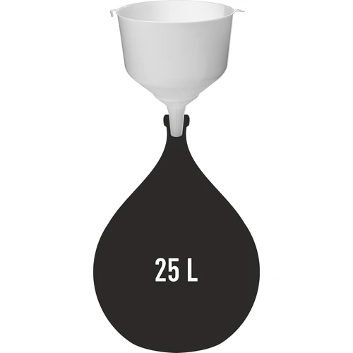 Plastic trechter fi25 voor ballonnen, hoge rand - 3