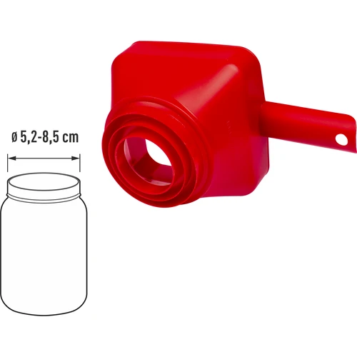 Plastic trechter Kwadratura Koła, fi 52-85 mm - 3