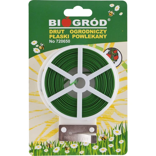 Platte tuindraad, PVC-gecoat 50m x 2mm