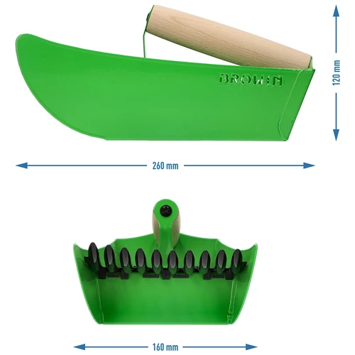 Plukker voor kleine vruchten, metalen groen - 9